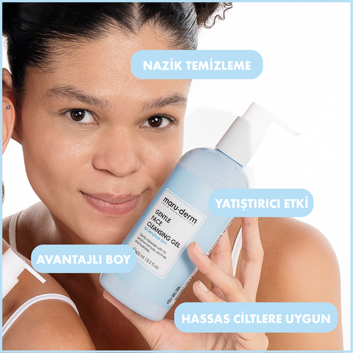 Maruderm Gel nettoyant visage pour peaux sensibles 200 ML