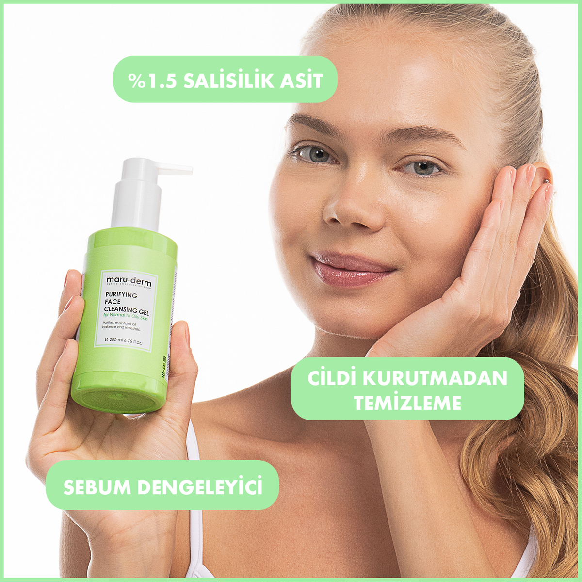 Maruderm Gel nettoyant visage à l'acide salicylique