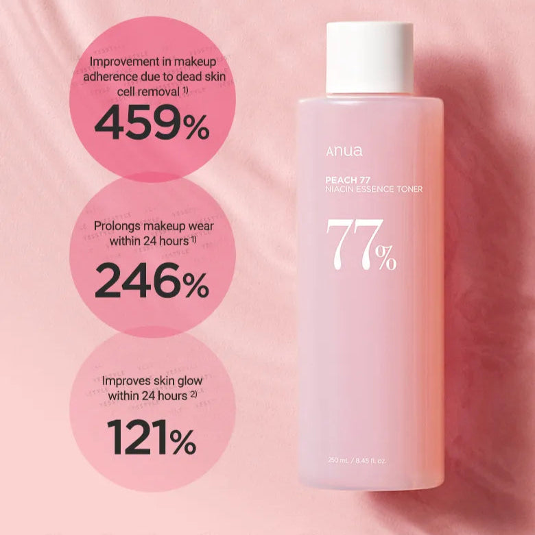 Anua - Peach 77 Niacin Essence Toner - Essence hydratante