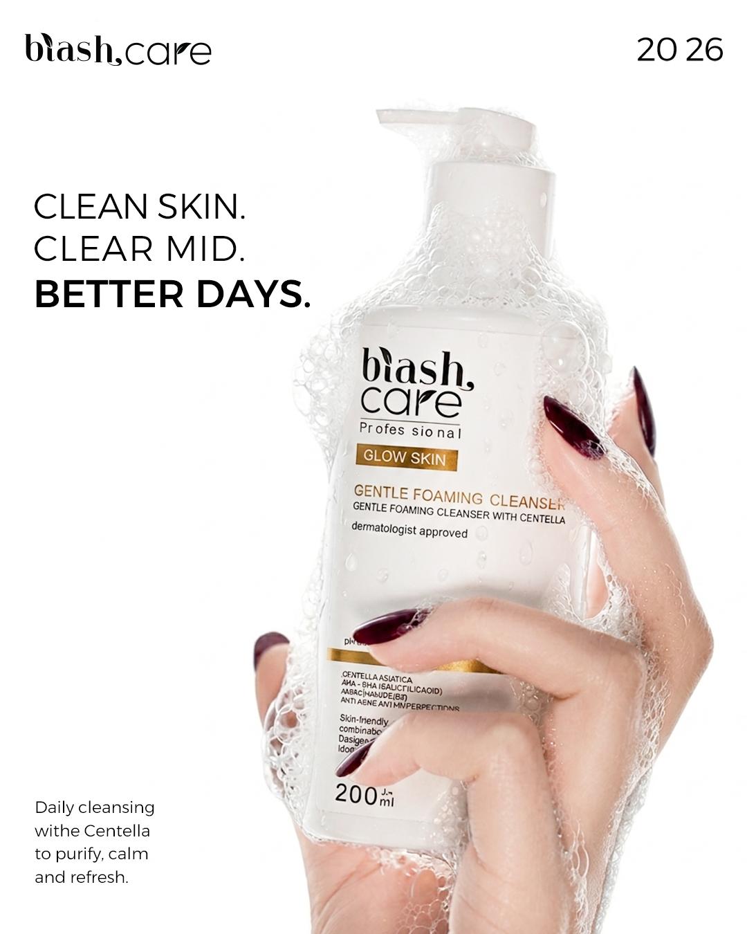 Biash Care Gel Nettoyant Moussant