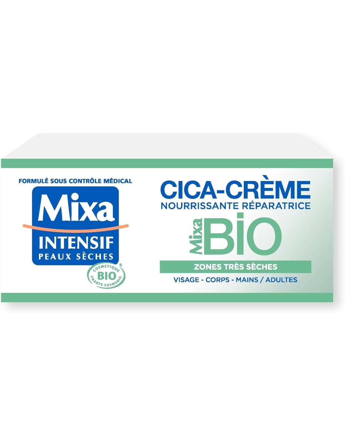 Mixa BIO - Cica Crème Nourrissante Réparatrice - Peau Sensible - 50 ml