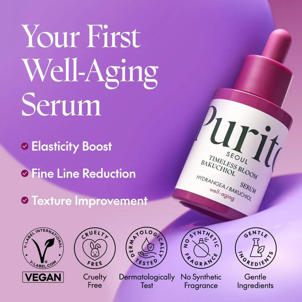Purito SEOUL - Timeless Bloom Bakuchiol Serum 30ml