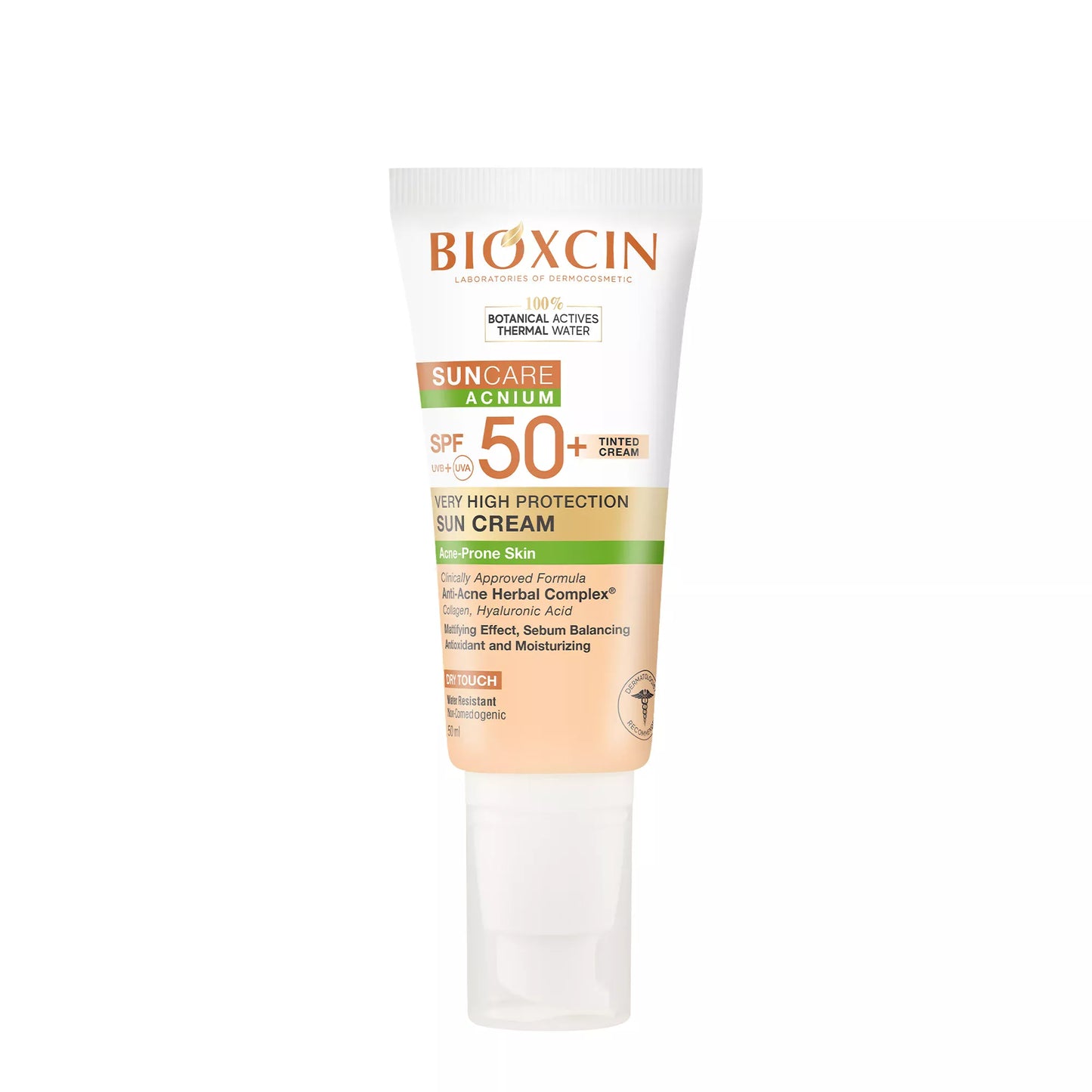 Bioxcin Tinted Sunscreen for Acne-Prone Skin SPF 50+