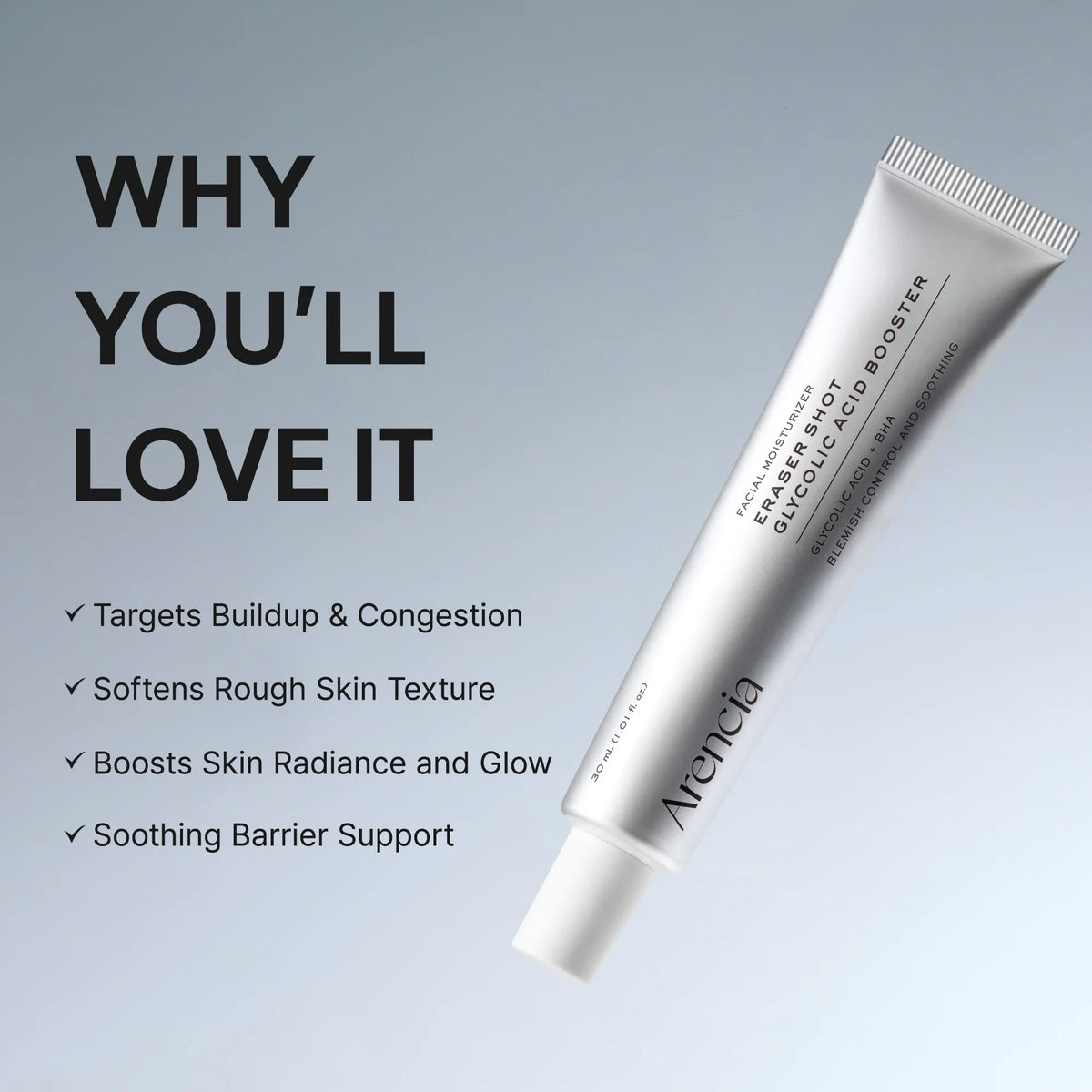ARENCIA Eraser Shot Glycolic Acid Booster
