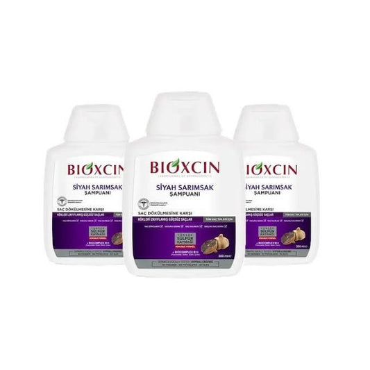 Bioxcin Pack 3 Shampooing à l'Ail noir -blanc-