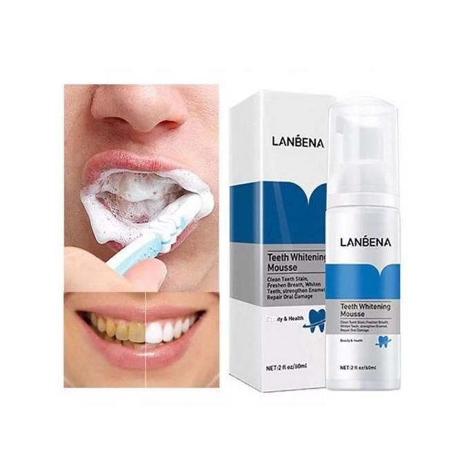 Lanbena Blanchiment des Dents Mousse Dentifrice Dentaire