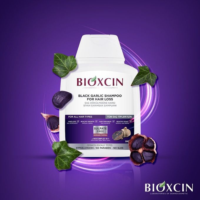 Bioxcin Pack 3 Shampooing à l'Ail noir -blanc-