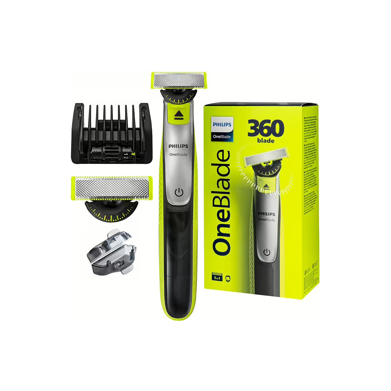 OneBlade 360 Tondeuse Rasoir Électrique Rechargeable 5-en-1 Phillips