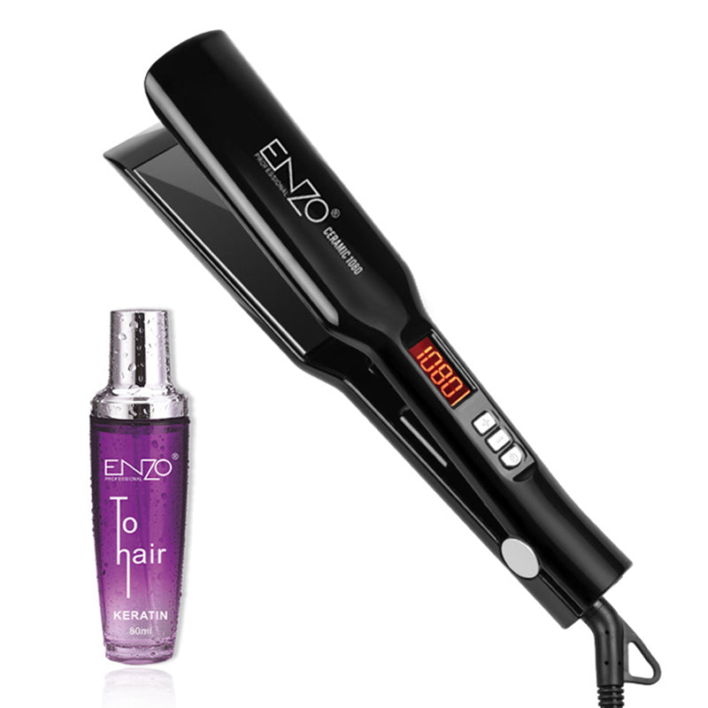 ENZO EN-5190 Lisseur Cheveux Kératine Brésilienne – Plaques Larges
