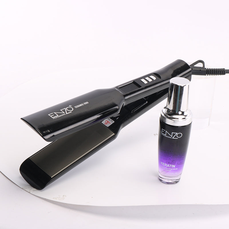 ENZO EN-5190 Lisseur Cheveux Kératine Brésilienne – Plaques Larges
