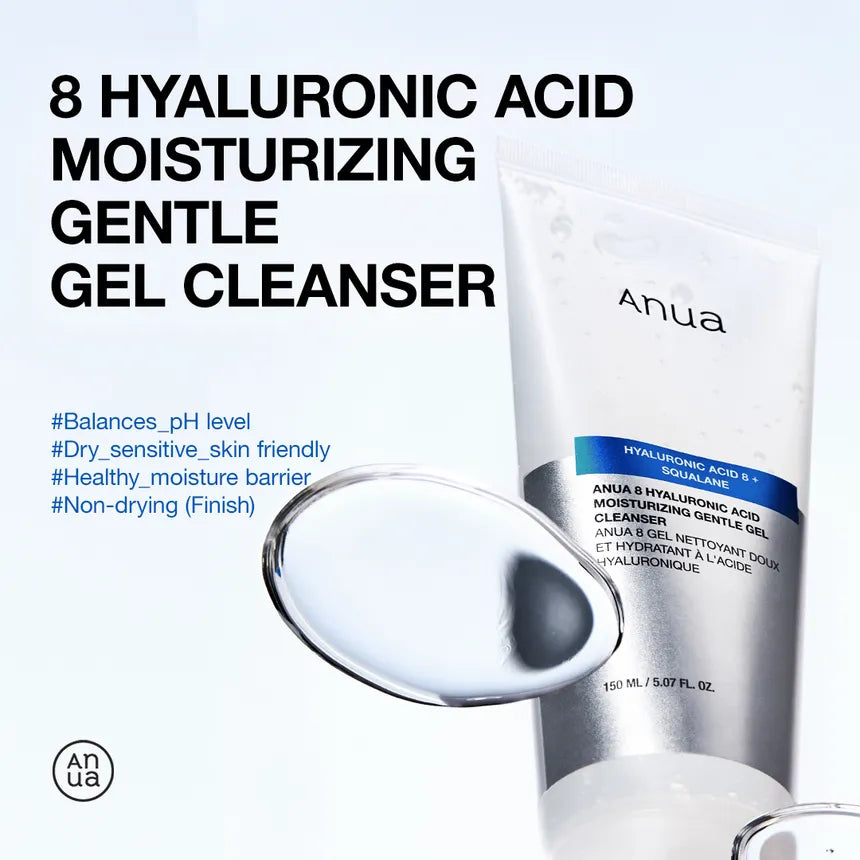Anua - 8 Hyaluronic Acid Hydrating Gentle Foaming Cleanser