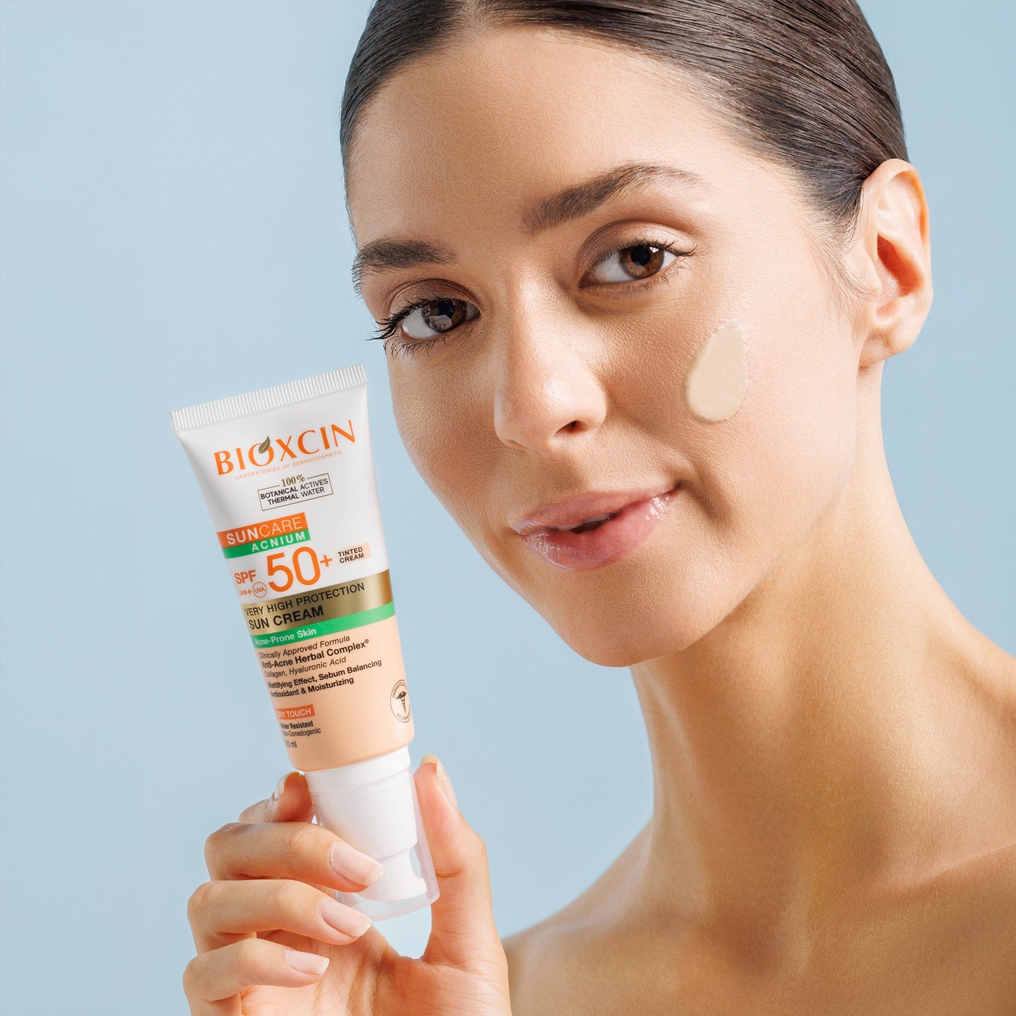 Bioxcin Tinted Sunscreen for Acne-Prone Skin SPF 50+