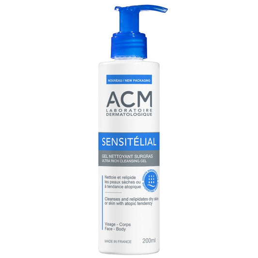 ACM Sensitélial Gel Nettoyant Surgras 200 ml