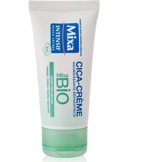 Mixa BIO - Cica Crème Nourrissante Réparatrice - Peau Sensible - 50 ml