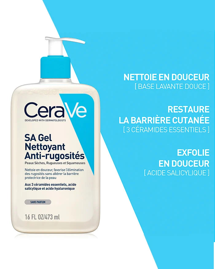 CeraVe Gel Nettoyant Anti-Rugosités à l’Acide Salicylique