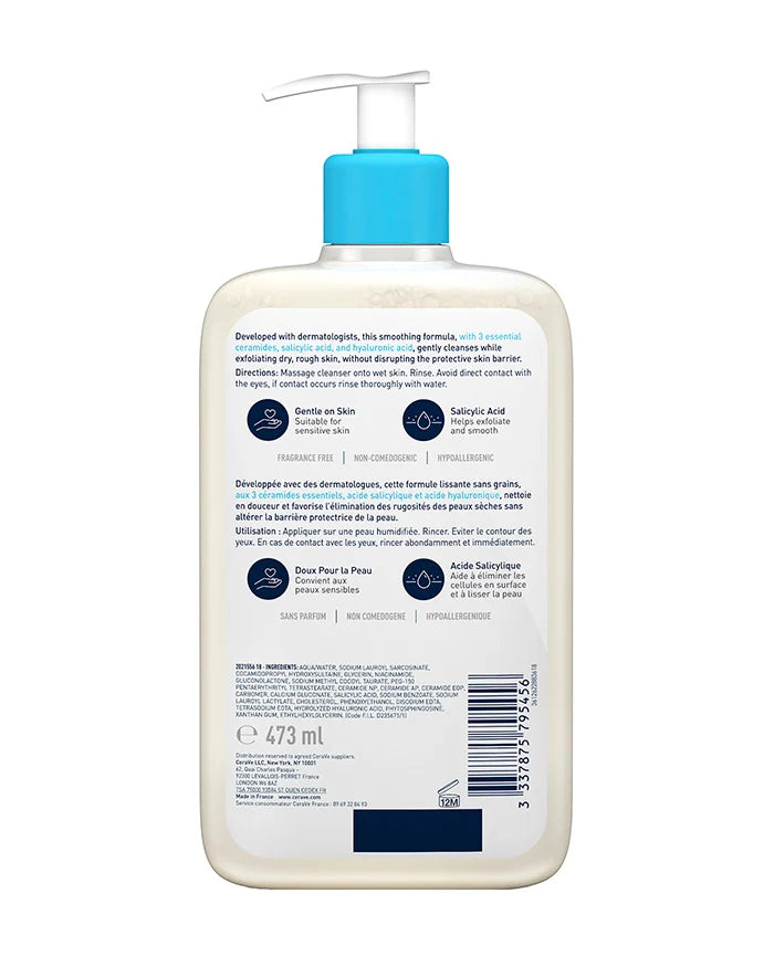 CeraVe Gel Nettoyant Anti-Rugosités à l’Acide Salicylique