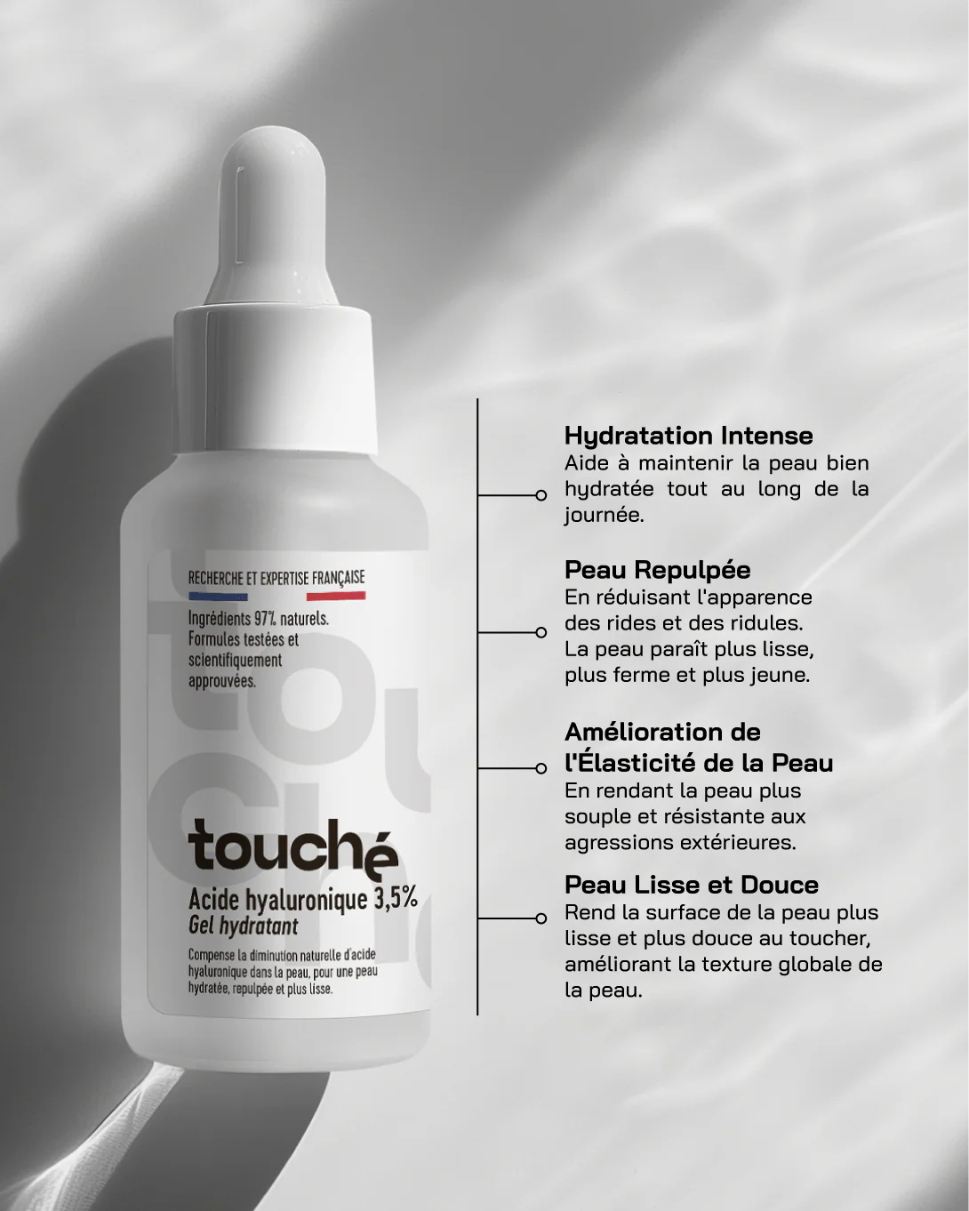 Touché Gel hydratant acide hyaluronique 3,5%